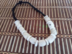 Nepal ethnic naga conch shell bead strand rustic beads barrel shape and disc shape nepalese tribal inlaid shell beads STR006K