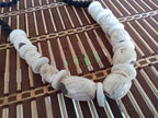 Nepal ethnic naga conch shell bead strand rustic beads barrel shape and disc shape nepalese tribal inlaid shell beads STR006L