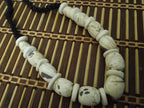 Nepal ethnic naga conch shell bead strand rustic beads barrel shape and disc shape nepalese tribal inlaid shell beads STR006O
