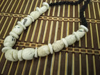 Nepal ethnic naga conch shell bead strand rustic beads barrel shape and disc shape nepalese tribal inlaid shell beads STR006O