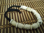 Nepal ethnic naga conch shell bead strand rustic beads barrel shape and disc shape nepalese tribal inlaid shell beads STR006Q