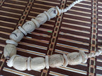 Nepal ethnic naga conch shell bead strand rustic beads barrel shape and disc shape nepalese tribal inlaid shell beads STR006U
