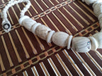 Nepal ethnic naga conch shell bead strand rustic beads barrel shape and disc shape nepalese tribal inlaid shell beads STR006W