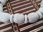 Nepal ethnic naga conch shell bead strand rustic beads barrel shape and disc shape nepalese tribal inlaid shell beads STR006W