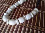 Nepal ethnic naga conch shell bead strand rustic beads barrel shape and disc shape nepalese tribal inlaid shell beads STR006AA