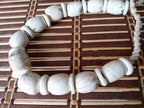 Nepal ethnic naga conch shell bead strand rustic beads barrel shape and disc shape nepalese tribal inlaid shell beads STR006AC