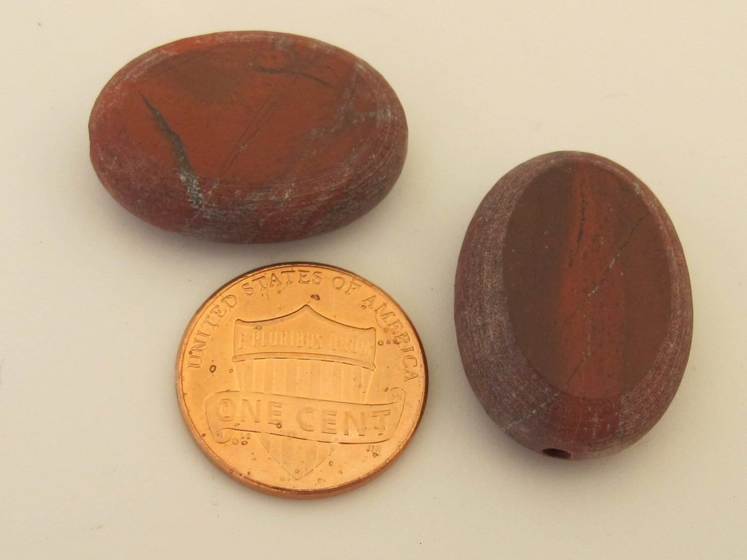 Large carnelian oval shape unique style gemstone beads - 2 beads - GM182