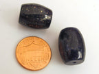 Thick Afghan lapis lazuli drum shape beads - GM183 - 1 bead