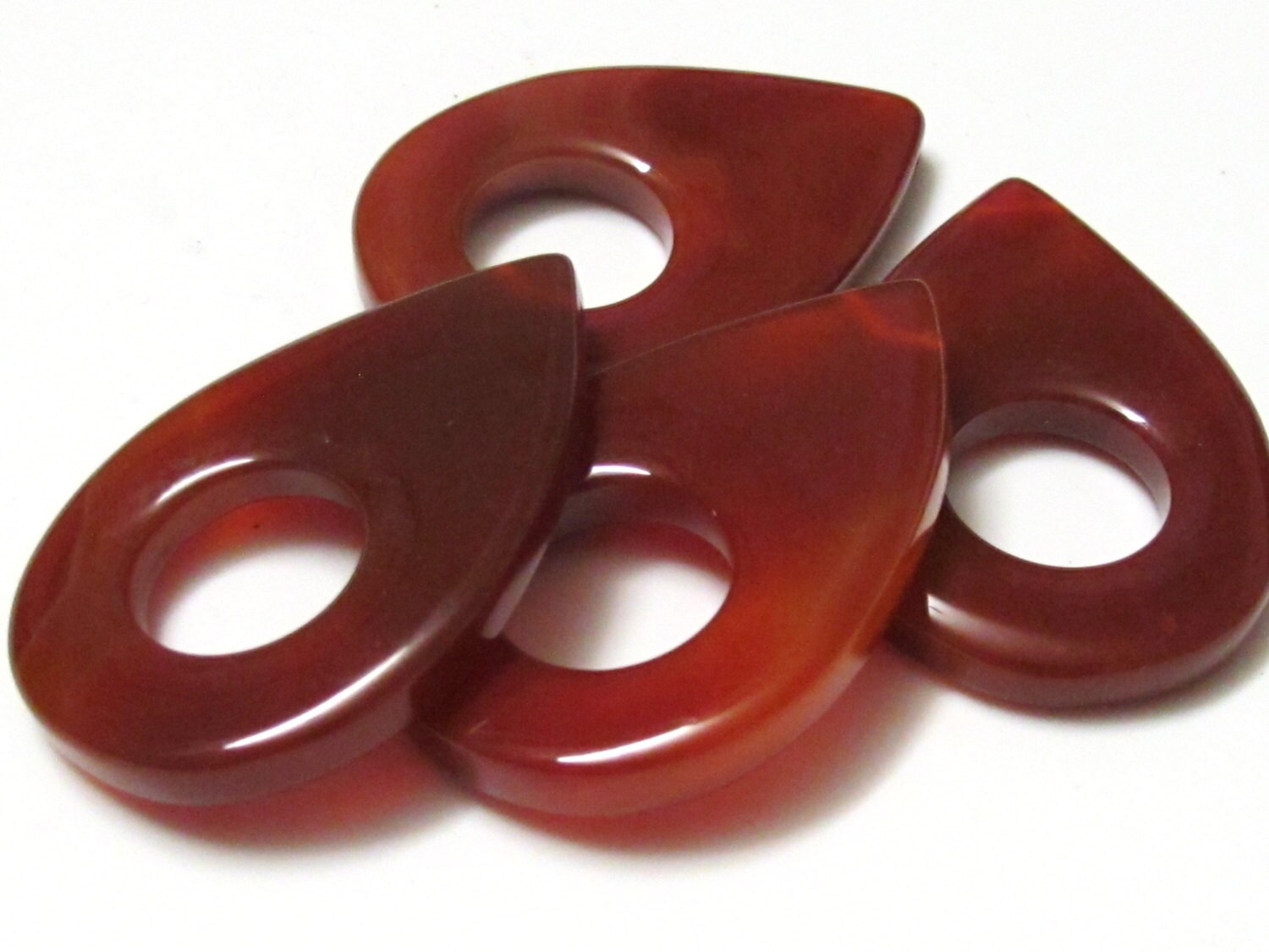 1 piece - Long Teardrop shape agate gemstone pendant bead - GM197