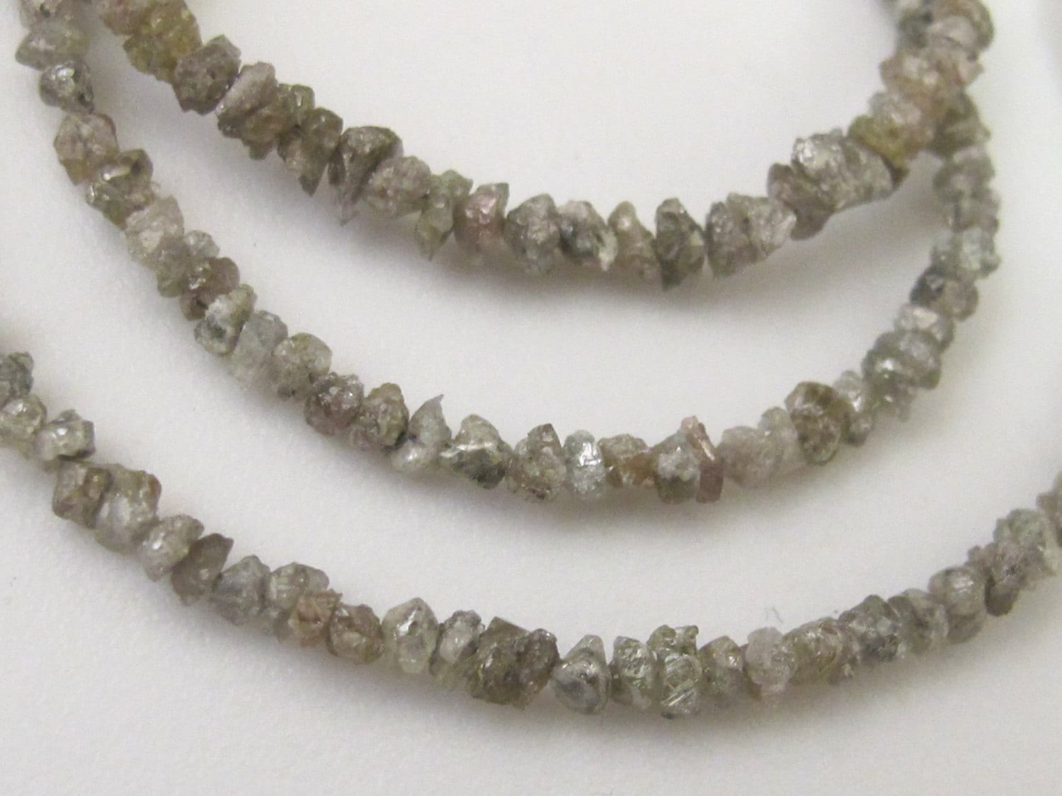 12 tiny beads - Natural Tiny very small size raw genuine grey rough diamonds nugget beads - GM205