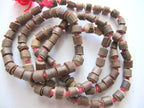 Smal size light weight Natural Tulsi wood beads strand knotted- 100 beads - NB094