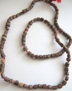 Smal size light weight Natural Tulsi wood beads strand knotted- 100 beads - NB094