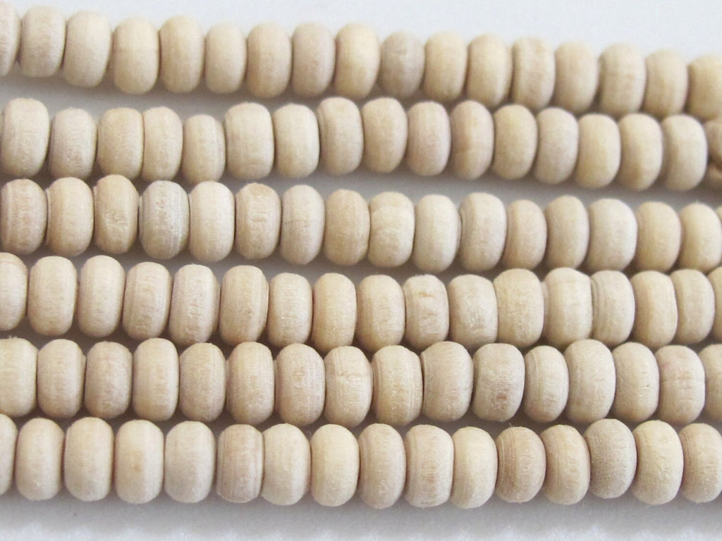 50 spacer tulsi Beads - Extra Small tiny size mala spacer natural tulsi basil mala beads 4 mm size - NB097