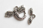 2 clasps - Dragonfly toggle clasp - BD370