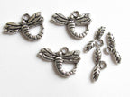 2 clasps - Dragonfly toggle clasp - BD370