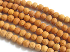15 Beads -Light brown small Bodhi seed beads - NB103