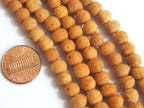 15 Beads -Light brown small Bodhi seed beads - NB103