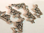 8 Pieces -Cute dancing skeleton charm pendants - BD404