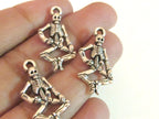 8 Pieces -Cute dancing skeleton charm pendants - BD404