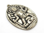 Antiqued silver color Oval shape Goddess Kali Shiva pendant from Nepal - CP015