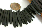 Black color coconut sticks Full Strand 15 inches NB106s