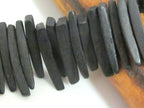 Black color coconut sticks Full Strand 15 inches NB106s