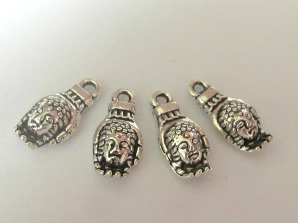 10 pieces - Silver tone Buddha Hand charms - BD445