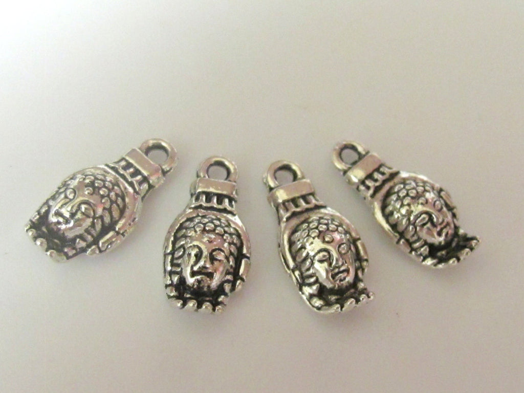 10 pieces - Silver tone Buddha Hand charms - BD445