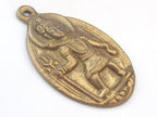 Hindu Lord Shiva with trident and snake brass pendant - 1 pendant - CP024 custom design copyright Nepalbeadshop