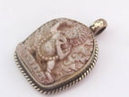 Tibetan white Vajrapani boddhisattva pendant from Nepal - PM162A