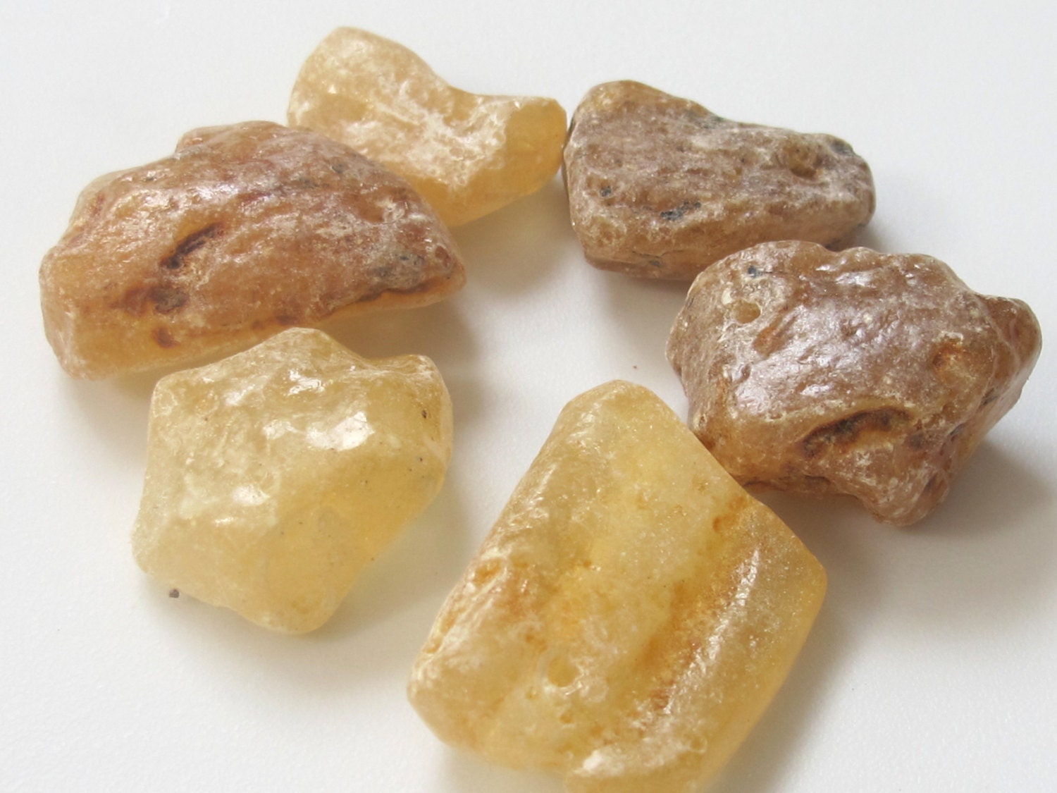 Large Raw natural rough columbian copal amber beads - 1 bead - GM199