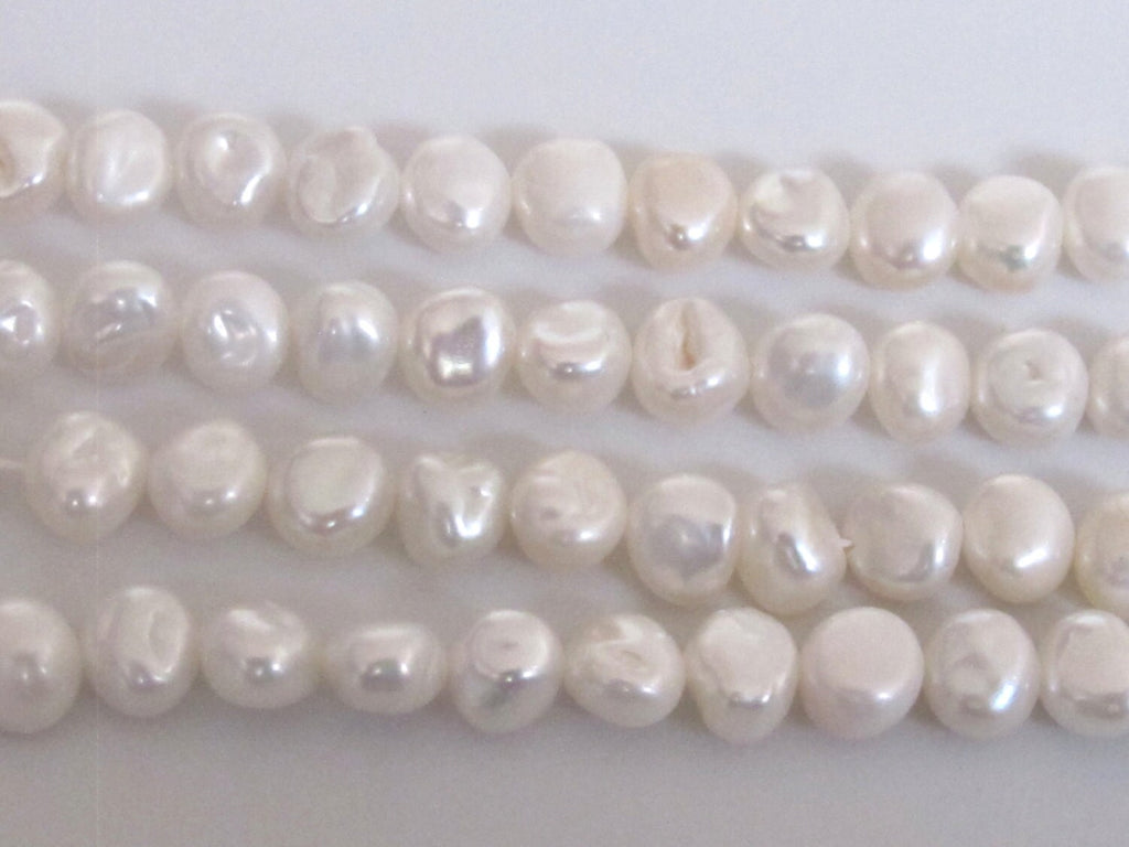 Full strand-Natural freshwater cultured cultured pearl s Full strand12 inches - PL014