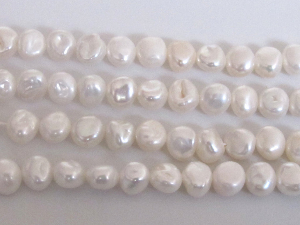 Full strand-Natural freshwater cultured cultured pearl s Full strand12 inches - PL014