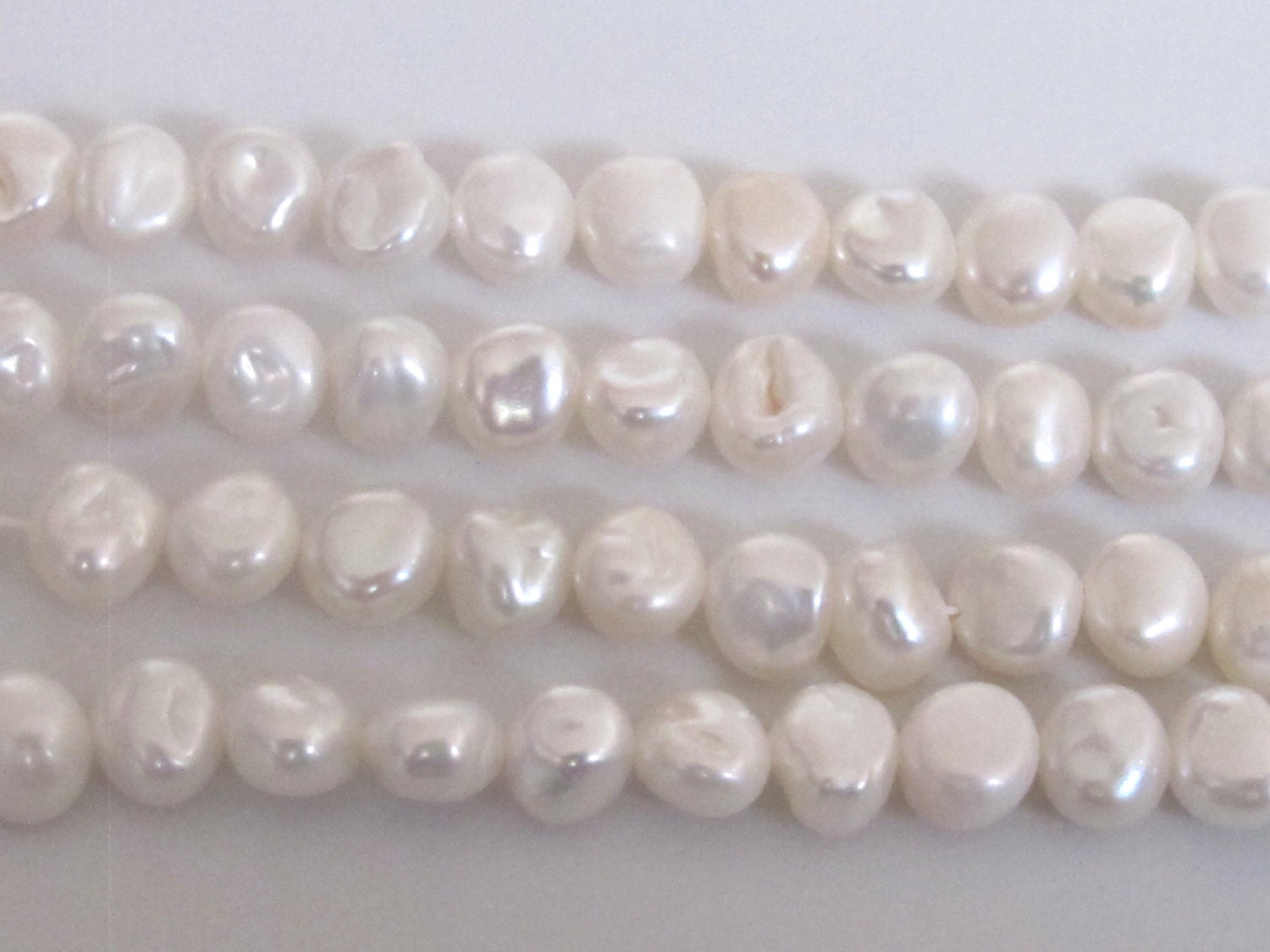 Full strand-Natural freshwater cultured cultured pearl s Full strand12 inches - PL014