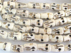 10 Beads - Tibetan skull shape cattle recycled cattle bone beads supply - ML017C