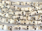 10 Beads - Tibetan skull shape cattle recycled cattle bone beads supply - ML017C