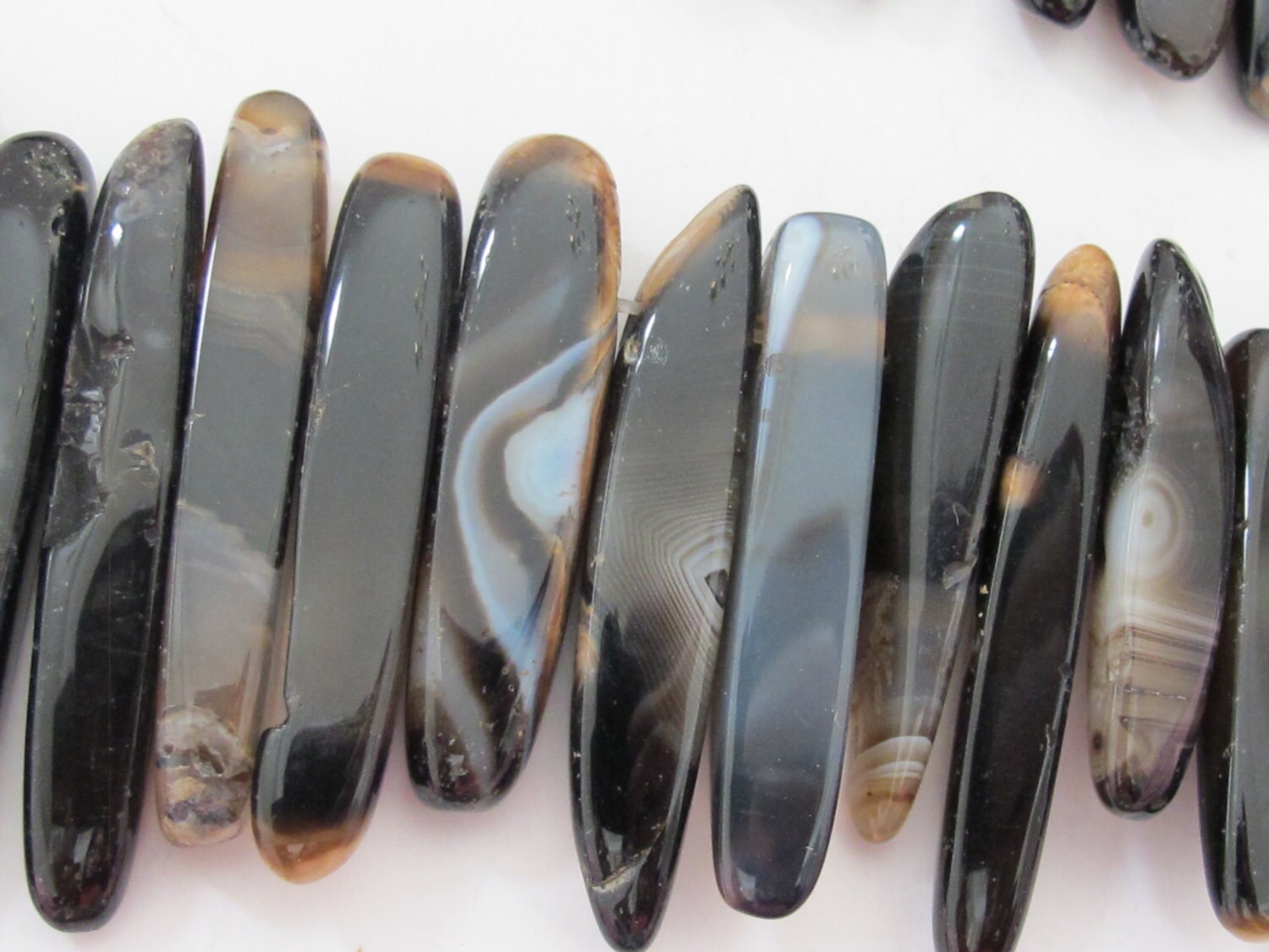 3 pieces-Natural agate sticks - GM268