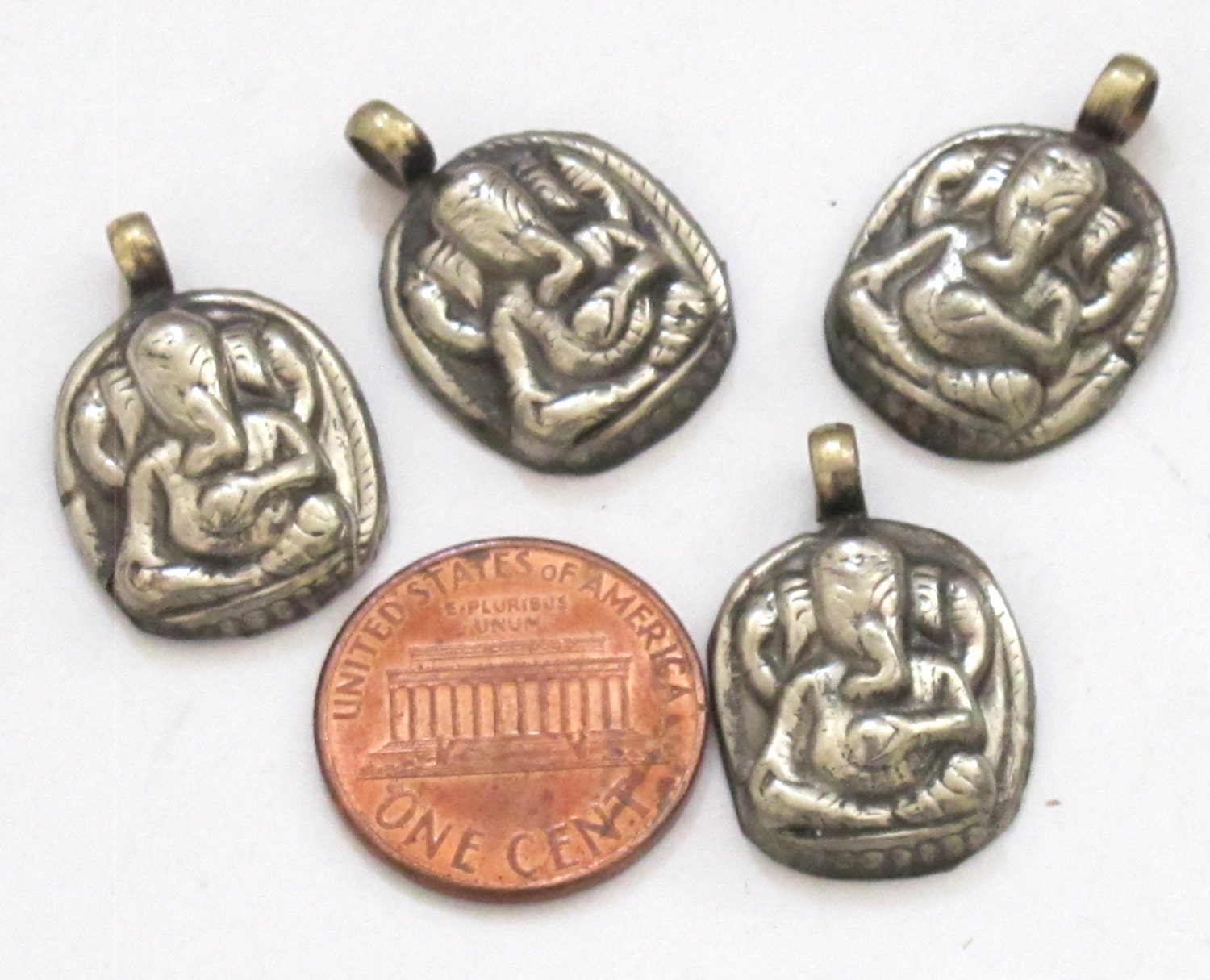 1 Pendant -Small Size Ganesha light weight charm pendant - CP040 - custom design copyright Nepalbeadshop