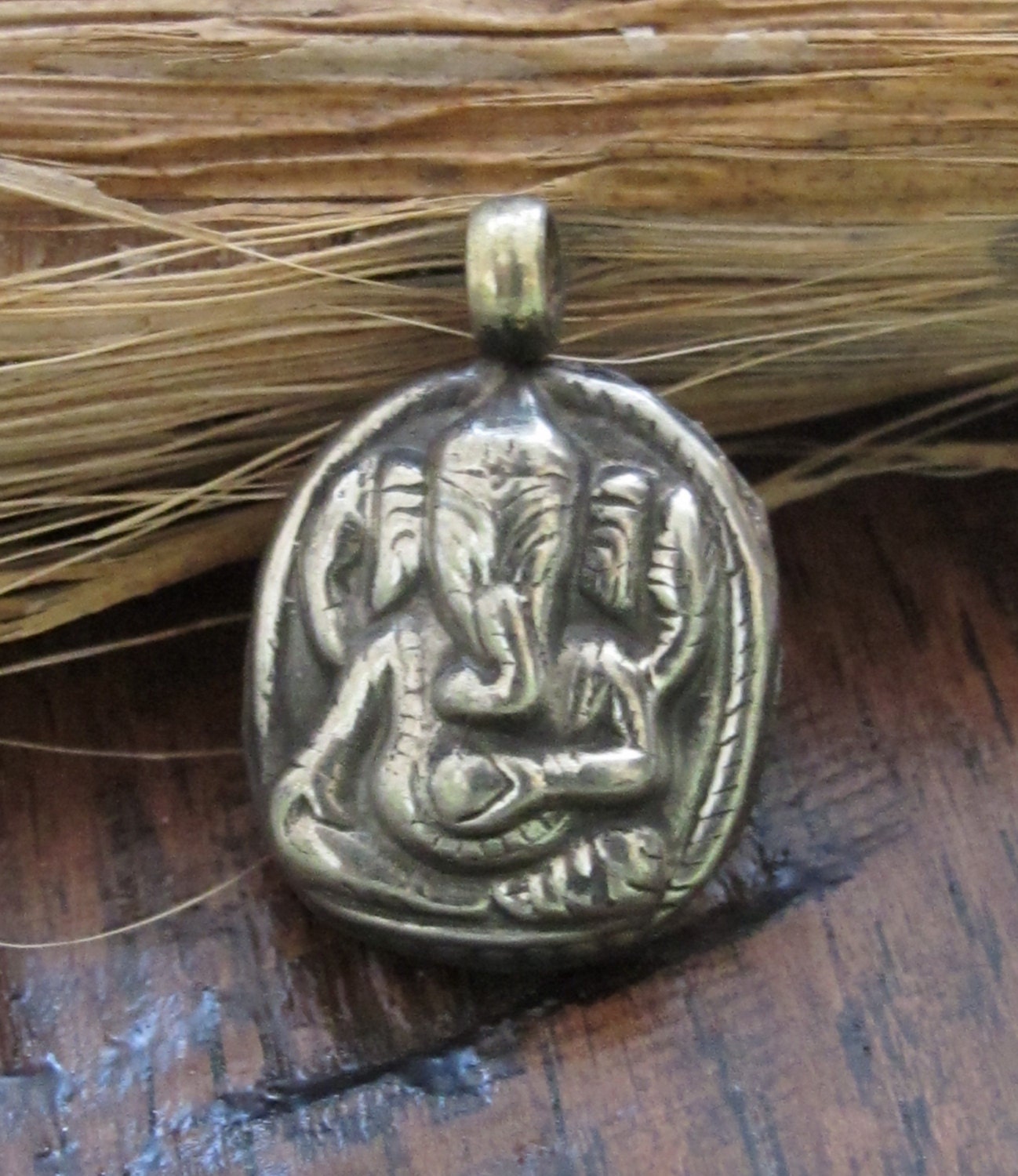 1 Pendant -Small Size Ganesha light weight charm pendant - CP040 - custom design copyright Nepalbeadshop