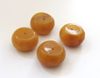 10 BEADS - Thick Small size Tibetan copal resin bead - BD536