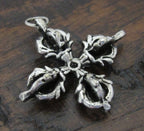 Tibetan double dorje vajra pendant - CP045