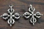 Tibetan double dorje vajra pendant - CP045