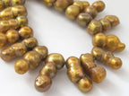 20 BEADS - Natural Freshwater Biwa Pearl Stick beads - PL020