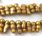 20 BEADS - Natural Freshwater Biwa Pearl Stick beads - PL020