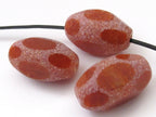 1 bead - Large thick Agate gemstone faceted focal bead - GM292