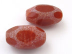 1 bead - Large thick Agate gemstone faceted focal bead - GM292