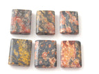 Gorgeous Jasper column shape tiles gemstone beads 20 mm - 4 beads - GM250