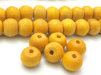 10 Beads - Natural wood Beads from Burma - 12 mm size - NB117