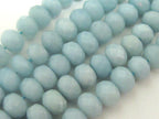 20 BEADS - Small size Faceted Rondelle Amazonite gemstone beads 8 mm x 6 mm - GM038B