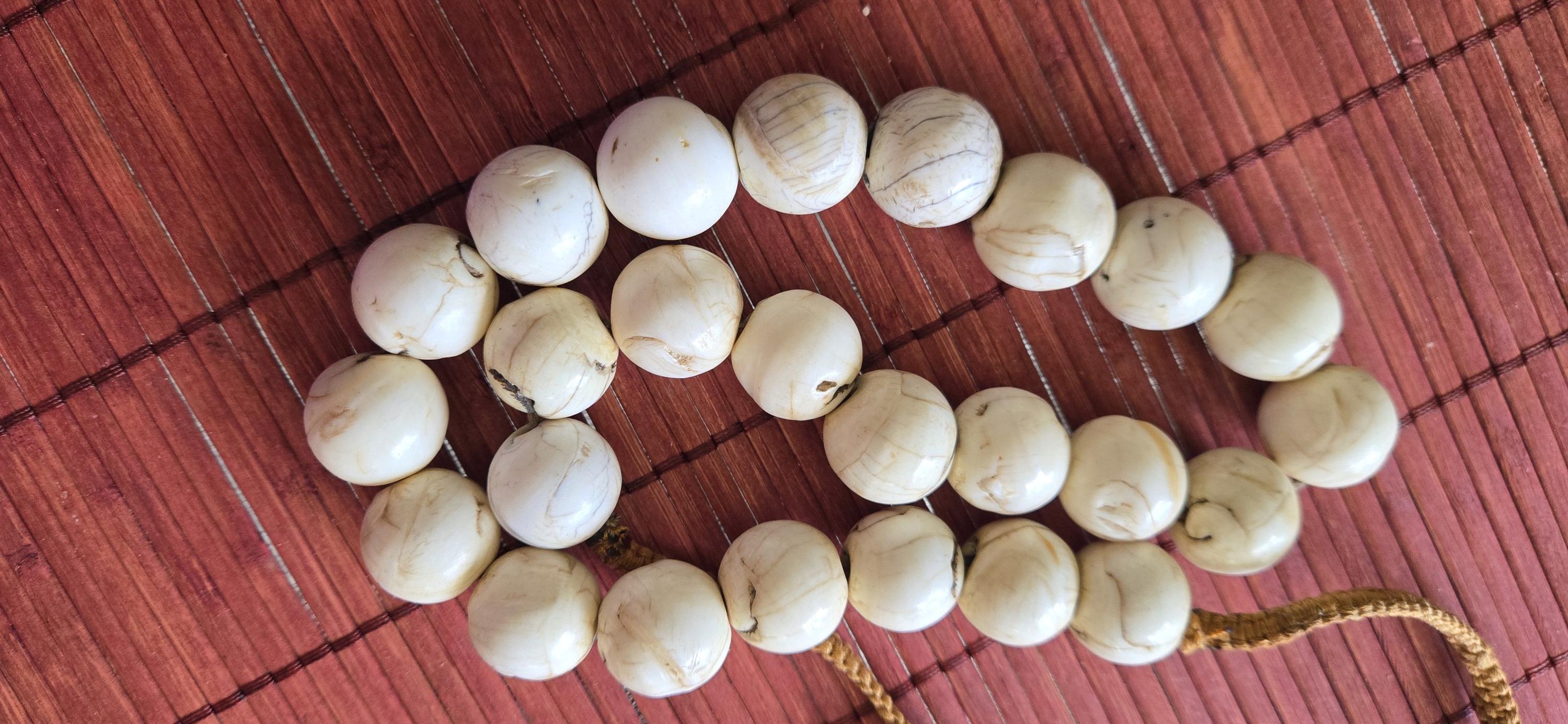 1 strand 24 beads Nepal old conch shell beads tibetan naga beads full strand rustic beads round oval shape nepal tribal shell beads STR002A